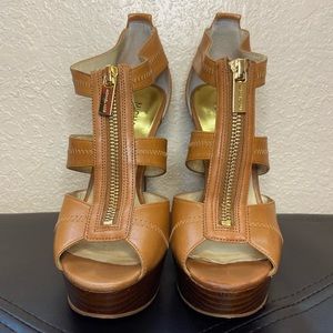 Tan Michael Kors heels